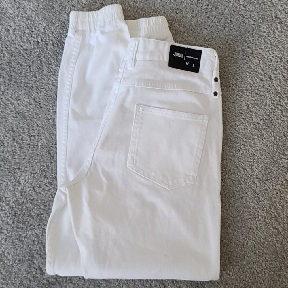 Publish brand denim joggers white